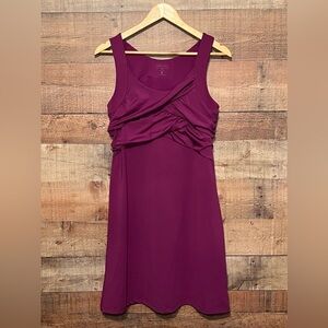 Athleta Tangelo Twist Front Sport Dress size Medium athletic workout loungewear